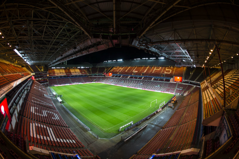 LED lighting at PSV club in Netherlands