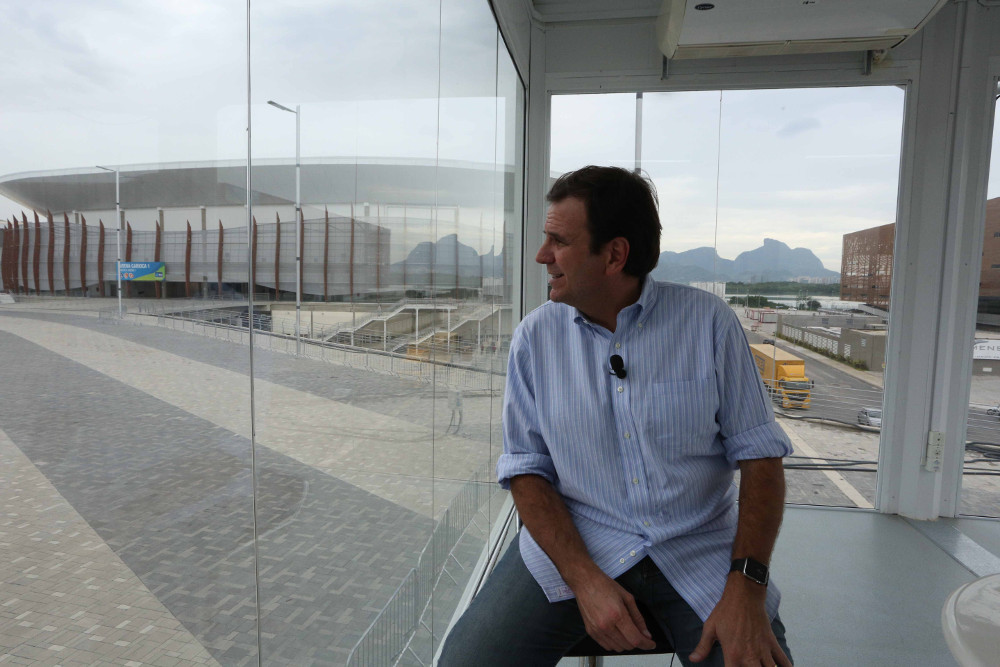 Rio Mayor Eduardo Paes oversees infrastructure improvements to the city