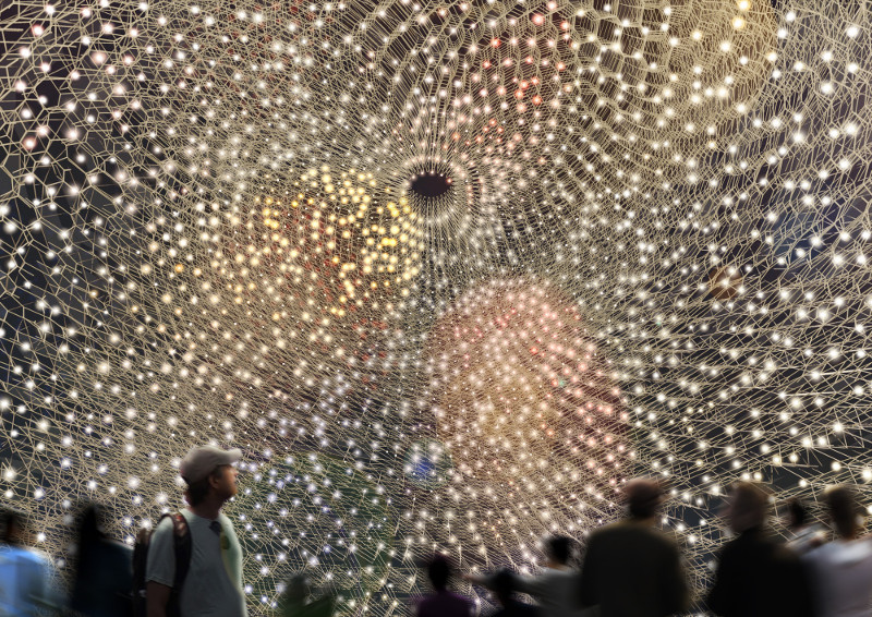 Milan Expo 2015 Night time