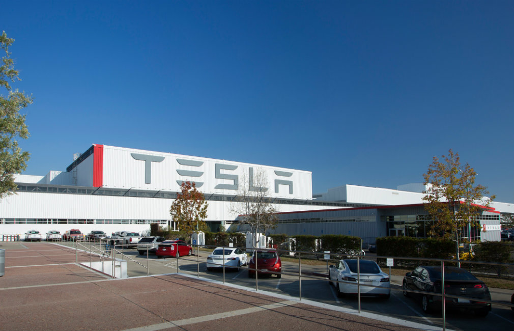 The Tesla Factory plant in Fremont, California