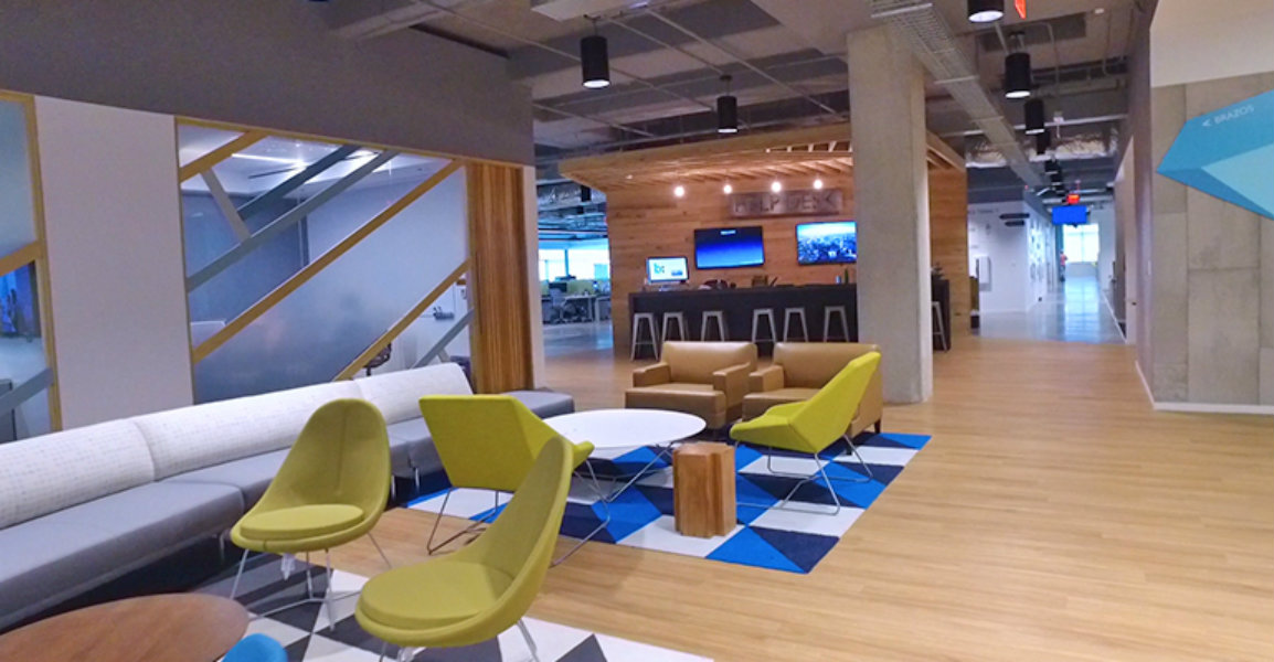 Bazaarvoice's headquarters workspace in Austin, Texas designed with CBRE