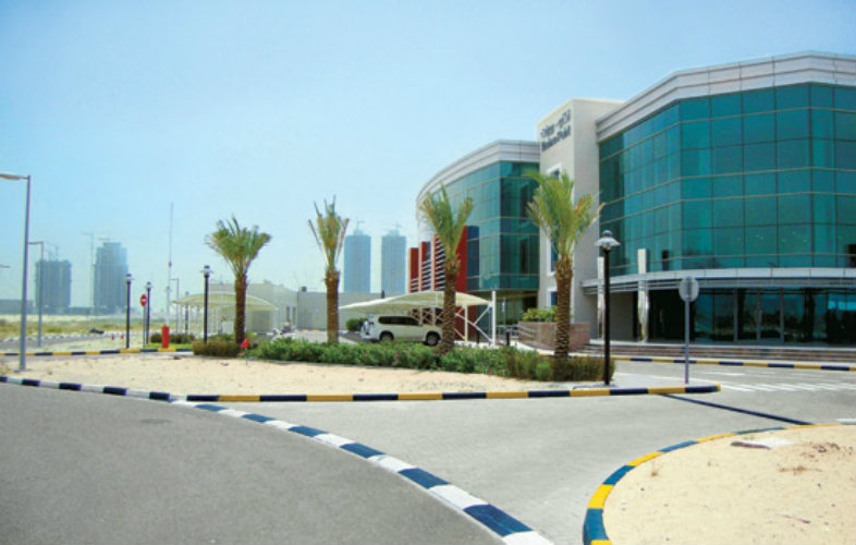 The RIT Dubai campus building in the Dubai Silicon Oasis