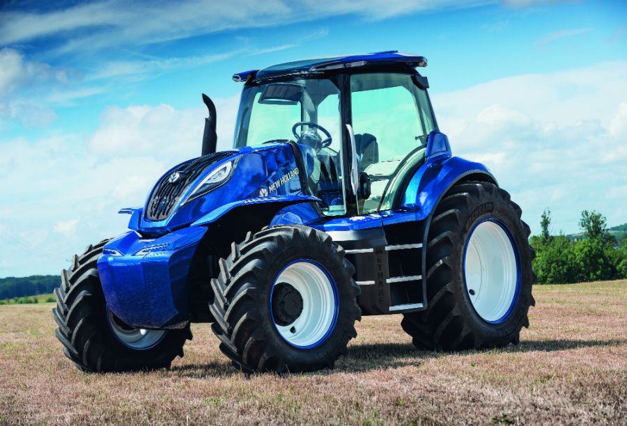 The New Holland methane-powered concept tractor